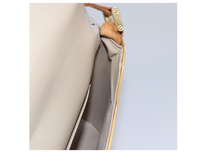 LOUIS VUITTON Borsa Thompson Street Monogram Vernis Beige M91301 LV Auth ti2814 - vista 22