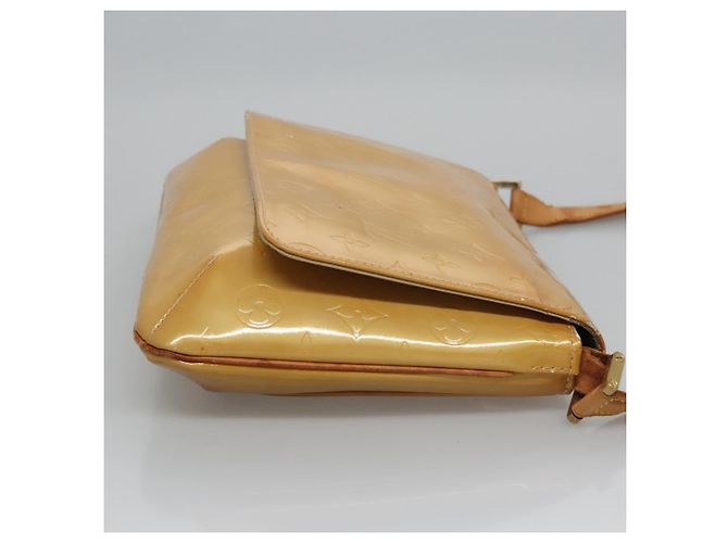 LOUIS VUITTON Borsa Thompson Street Monogram Vernis Beige M91301 LV Auth ti2814 - vista 3