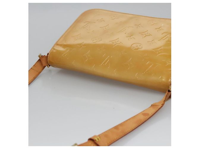 LOUIS VUITTON Borsa Thompson Street Monogram Vernis Beige M91301 LV Auth ti2814 - vista 6
