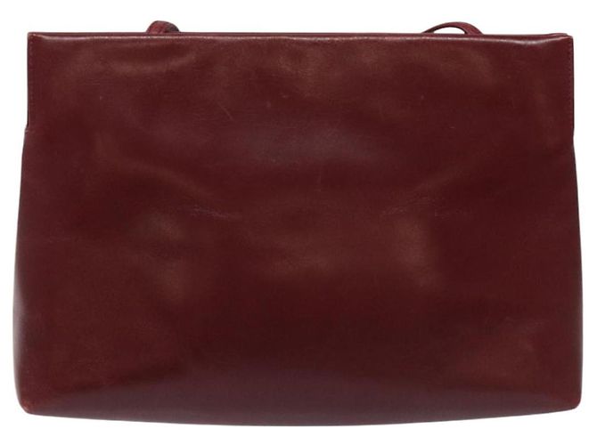 Borsa a spalla Salvatore Ferragamo in pelle rossa dorata Auth EC330 Rosso D'oro - vista 3