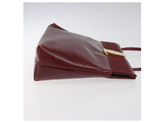 Borsa a spalla Salvatore Ferragamo in pelle rossa dorata Auth EC330 Rosso D'oro - vista 4