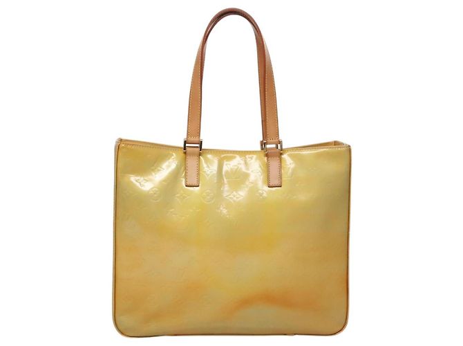 LOUIS VUITTON Monogram Vernis Columbus Tote Bag Grau M91028 LV Auth EC384 - Ansicht 2
