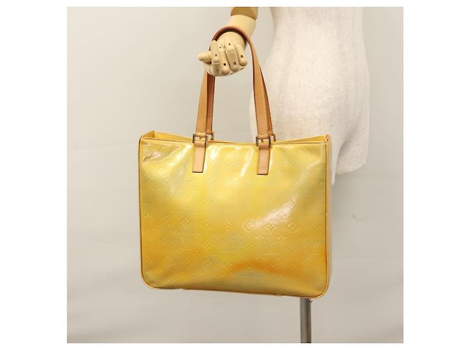 LOUIS VUITTON Monogram Vernis Columbus Tote Bag Grau M91028 LV Auth EC384 - Ansicht 25
