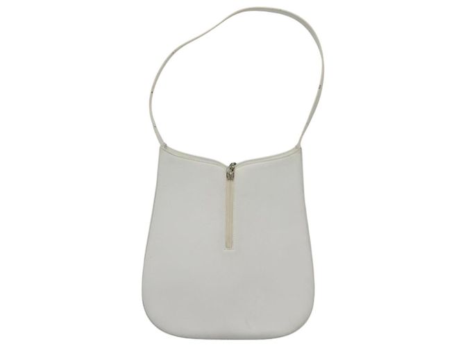 Borsa a spalla in pelle bianca Salvatore Ferragamo Auth bs23066 Bianco - vista 2