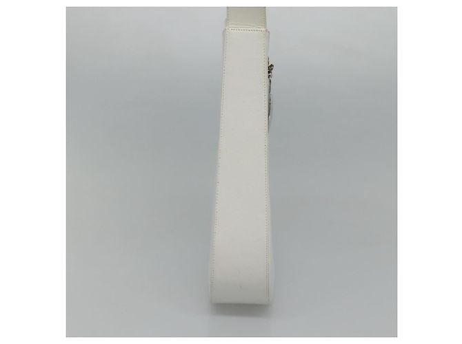 Borsa a spalla in pelle bianca Salvatore Ferragamo Auth bs23066 Bianco - vista 5
