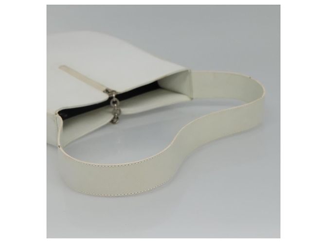 Borsa a spalla in pelle bianca Salvatore Ferragamo Auth bs23066 Bianco - vista 7