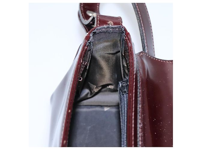 Borsa a spalla Gianni Versace in pelle 2 vie marrone Auth bs23058 - vista 21