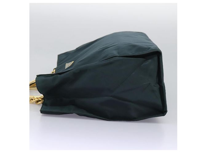 PRADA Borsa a mano in nylon khaki Auth nb125 Cachi - vista 4