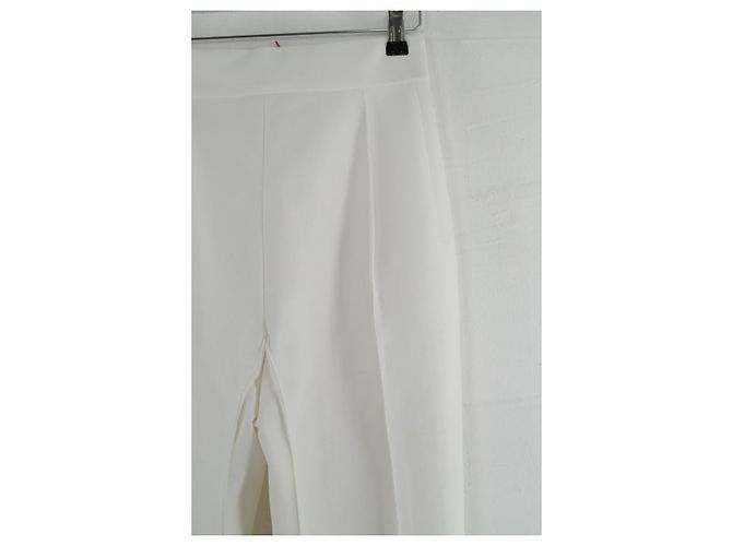 Autre Marque Pantalones de lana Blanco - vista 4