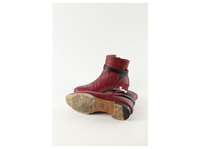 Hermès Lederstiefel Bordeaux - Ansicht 7