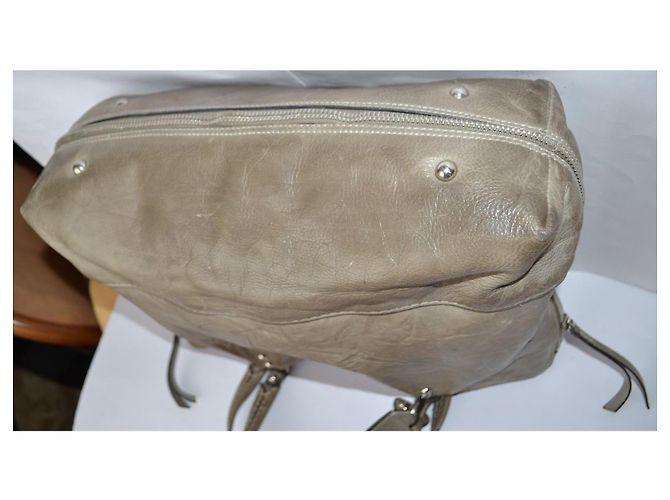 Borsa a spalla Fay in pelle kaki Cachi - vista 5