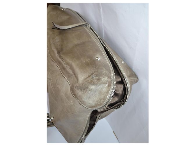 Borsa a spalla Fay in pelle kaki Cachi - vista 6
