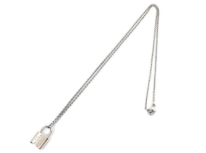 Collana con pendente argento Lockit Louis Vuitton - vista 2