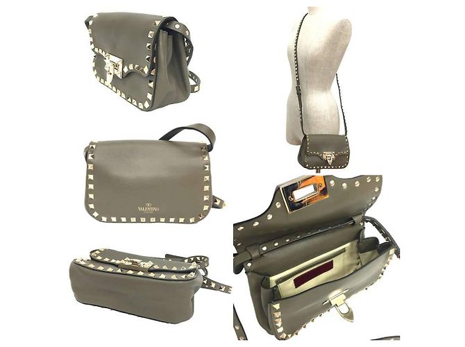 Pochette a spalla Rockstud Valentino Garavani Cachi - vista 2
