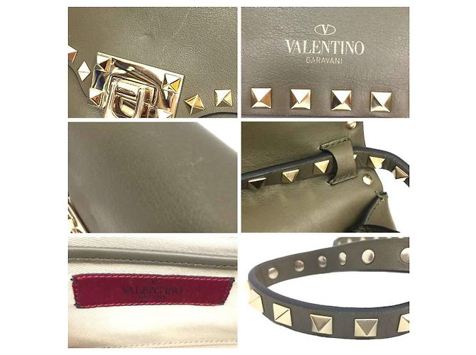 Pochette a spalla Rockstud Valentino Garavani Cachi - vista 3
