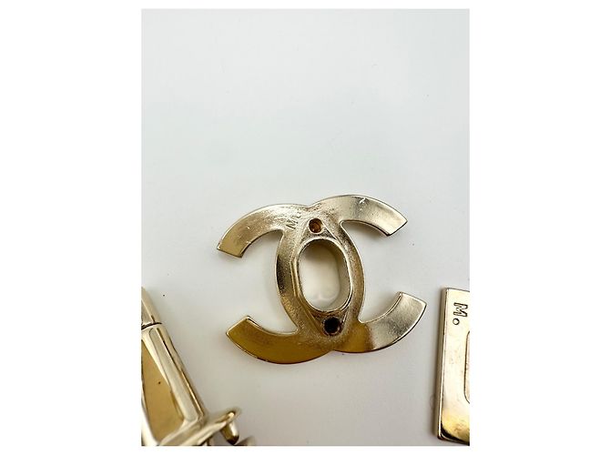 CHANEL CC Schnalle glänzend gold Golden - Ansicht 7