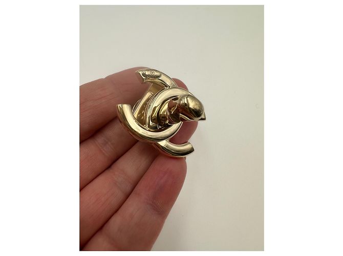 CHANEL CC Schnalle glänzend gold Golden - Ansicht 9