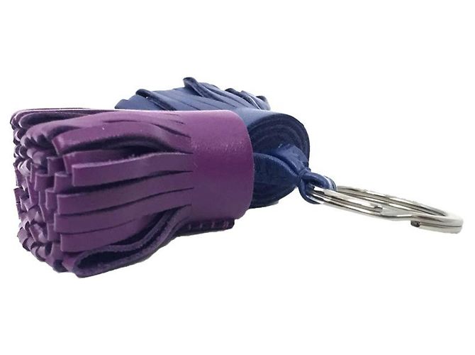 Hermès Llave charm Hermes Carmen Unodo Púrpura Azul marino - vista 2