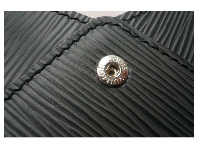 LOUIS VUITTON Pochette a pressione in pelle Epi ANTRACITE NUOVA Grigio antracite - vista 4