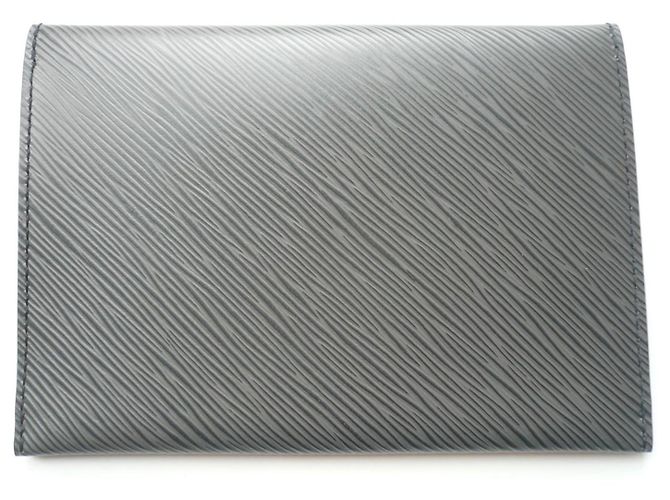 LOUIS VUITTON Pochette a pressione in pelle Epi ANTRACITE NUOVA Grigio antracite - vista 5