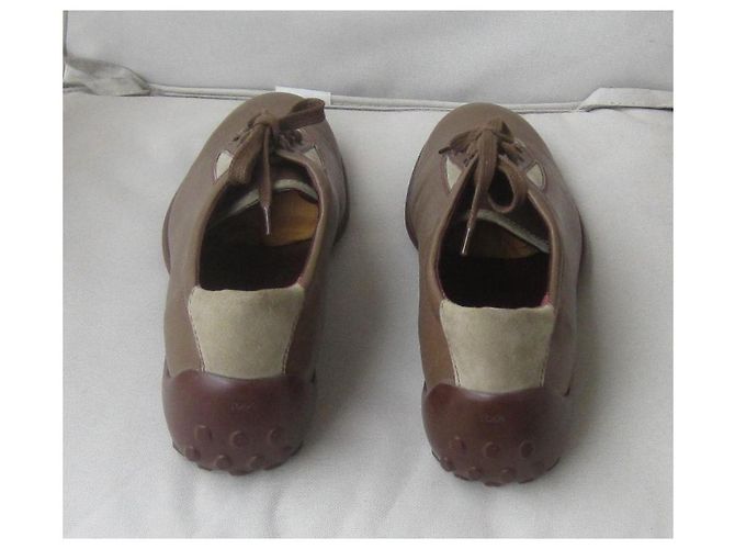 Scarpe da golf Tod's in pelle taupe - vista 4