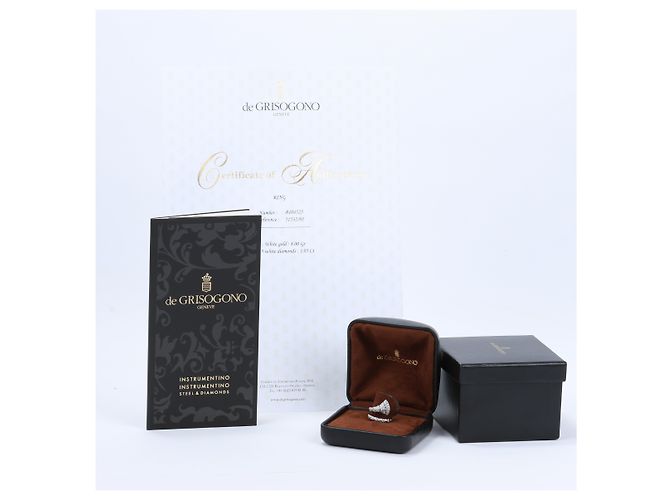 Anello in oro bianco e diamanti De Grisogono, misura 52 D'oro - vista 9