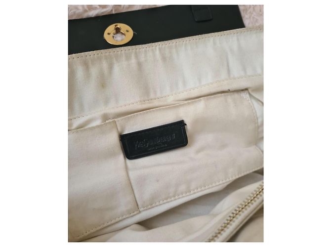 Borsa a mano Yves Saint Laurent Muse Two in pelle nera Nero - vista 5