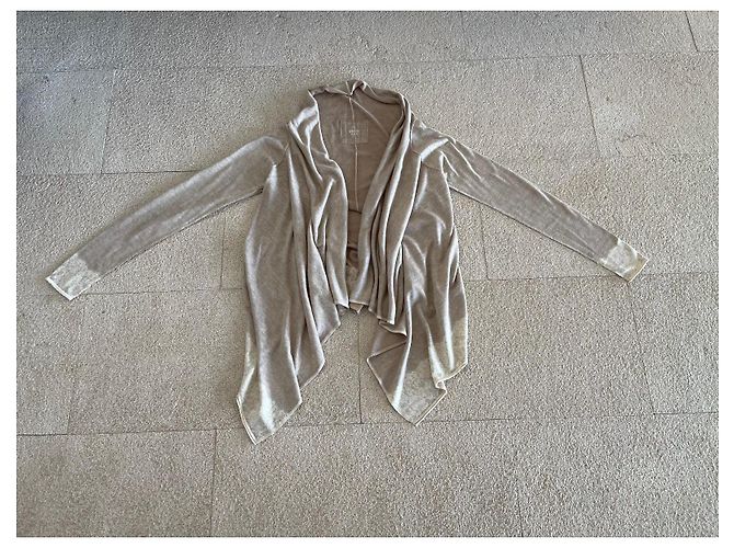 Autre Marque Chaleco o Chaqueta FROGBOX seda-lana-cachemira talla 34-36 Beige Blanco roto - vista 2