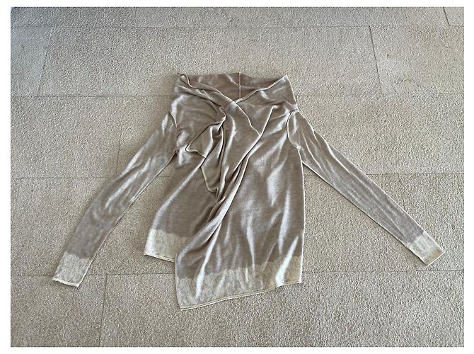 Autre Marque Chaleco o Chaqueta FROGBOX seda-lana-cachemira talla 34-36 Beige Blanco roto - vista 3