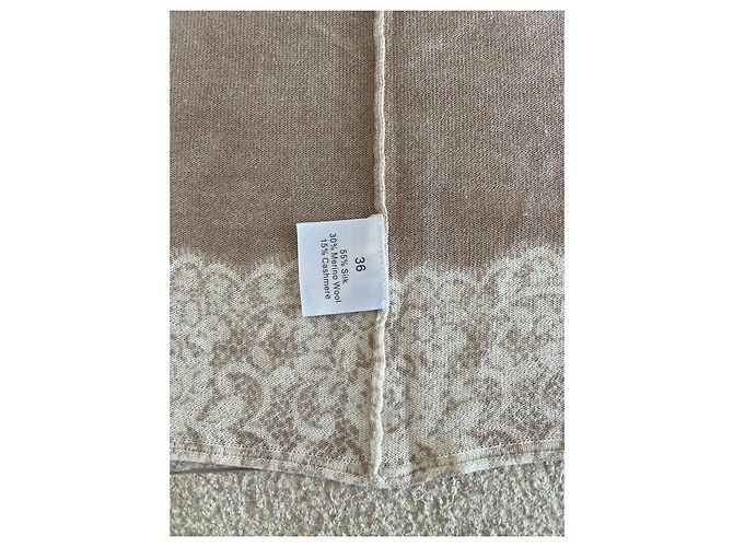 Autre Marque Chaleco o Chaqueta FROGBOX seda-lana-cachemira talla 34-36 Beige Blanco roto - vista 4