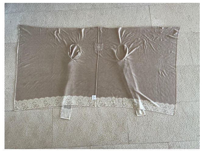 Autre Marque Chaleco o Chaqueta FROGBOX seda-lana-cachemira talla 34-36 Beige Blanco roto - vista 6