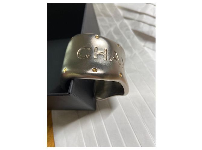 Bracciale Chanel in metallo argentato Argento - vista 4