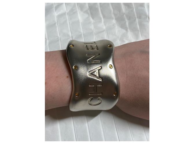 Bracciale Chanel in metallo argentato Argento - vista 6