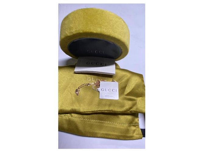 Collana Gucci GG Running in oro 18 carati Gold hardware - vista 4