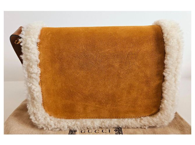 Gucci horsebit 1955 in shearling Cammello - vista 7