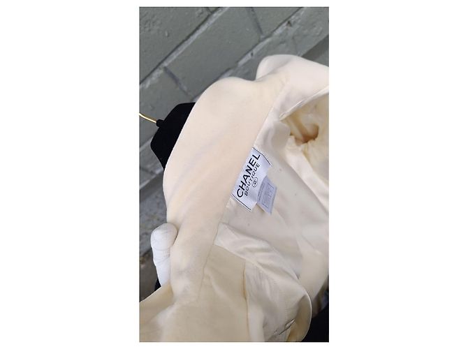 1998 Rare! Chanel & Karl Lagerfeld 98A Jacket CC Logo Buttons Beige - view 13