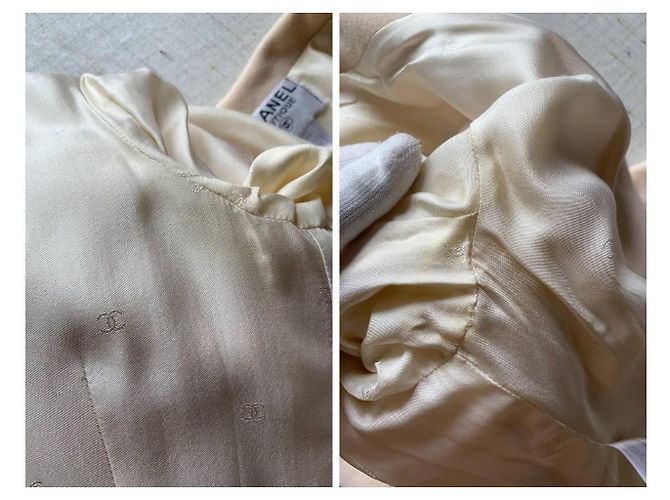 1998 Rare! Chanel & Karl Lagerfeld 98A Jacket CC Logo Buttons Beige - view 9