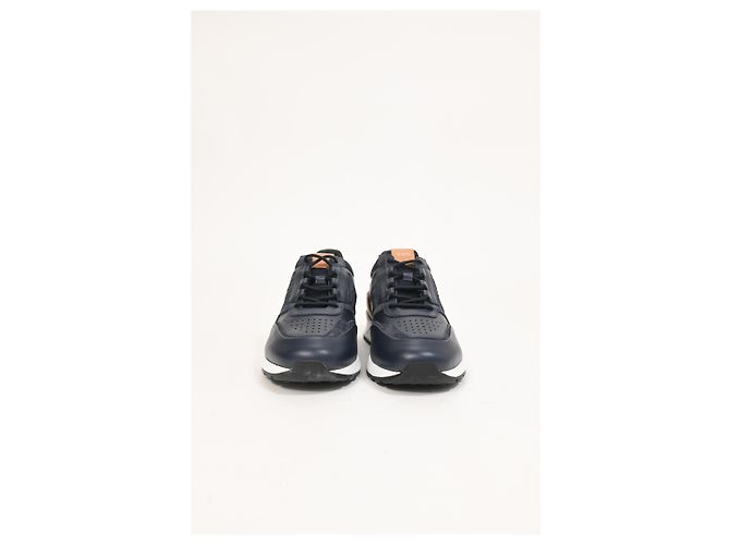 Sneakers basse Tod's in pelle e suede blu navy - vista 12