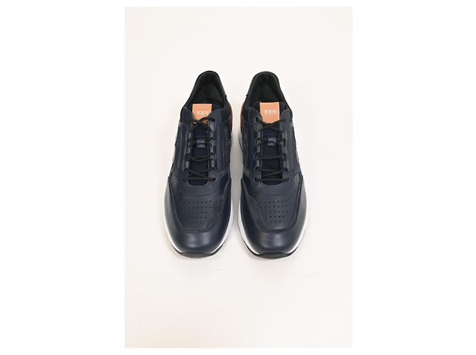 Sneakers basse Tod's in pelle e suede blu navy - vista 15