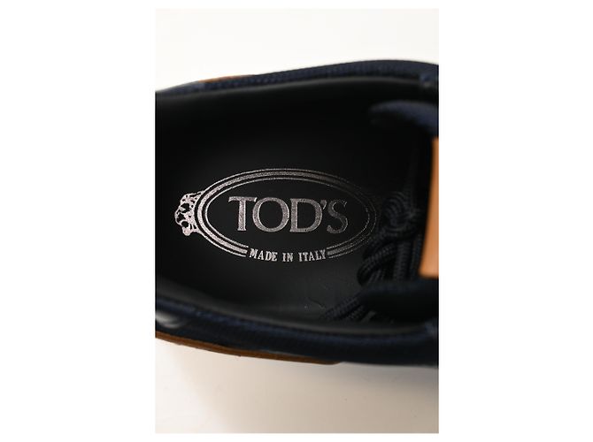 Sneakers basse Tod's in pelle e suede blu navy - vista 19