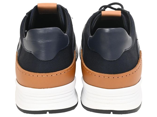 Sneakers basse Tod's in pelle e suede blu navy - vista 3