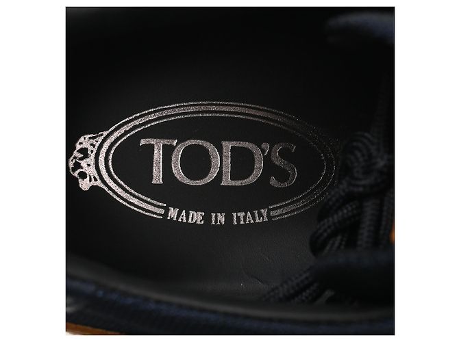 Sneakers basse Tod's in pelle e suede blu navy - vista 9
