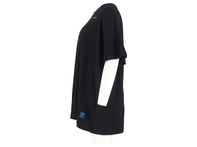 Off White Camiseta Oversized Mariana de Silva Off-White en algodón negro - vista 5