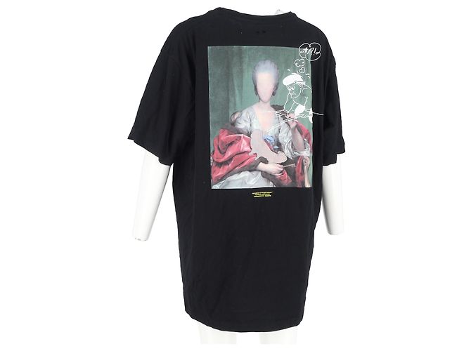 Off White Camiseta Oversized Mariana de Silva Off-White en algodón negro - vista 6