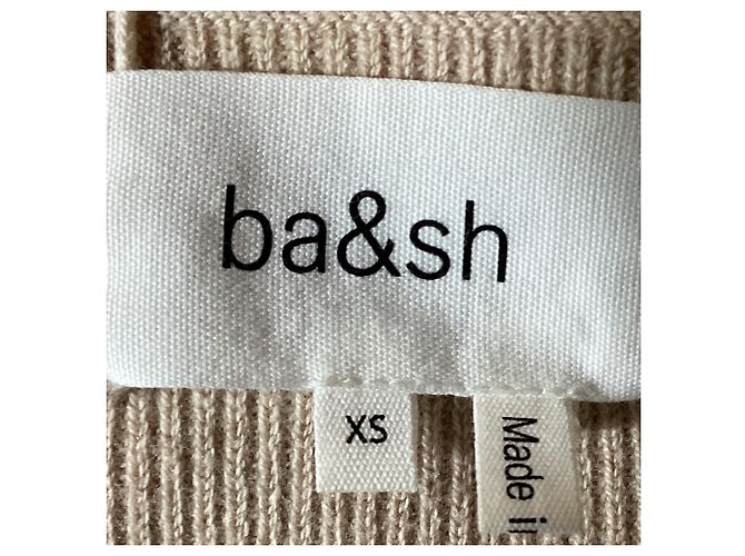 Ba&Sh Puffärmel-Top aus beigem Baumwollstoff - Ansicht 6