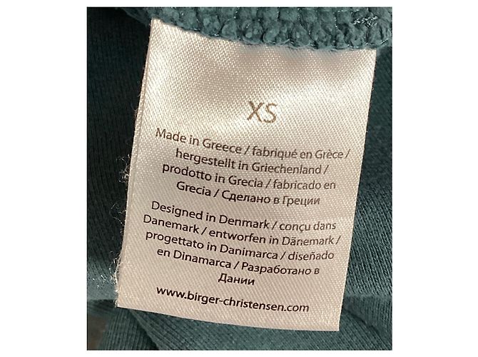 Autre Marque Rotate Sunday Iris Pullover aus blaugrünem Baumwollstoff - Ansicht 12