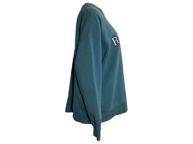 Autre Marque Rotate Sunday Iris Pullover aus blaugrünem Baumwollstoff - Ansicht 2