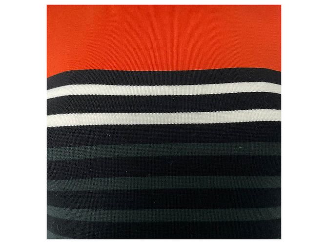T Alexander Wang Strick Mini Kurzarmkleid aus mehrfarbigem Baumwollstoff - Ansicht 4