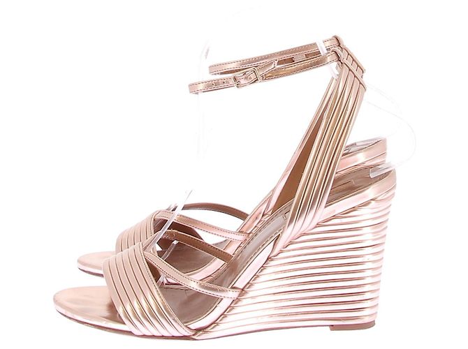 Sandali AQUAZZURA T.EU 37 Pelle D'oro - vista 3