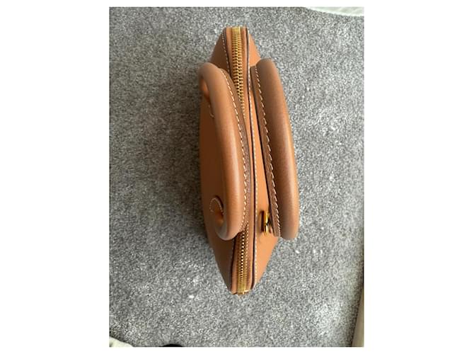 Hermès Bolide 25 Marrone Gold hardware Cammello - vista 4